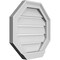 Ekena Millwork Octagonal Surface Mount PVC Gable Vent: Functional, w/ 2"W x 2"P Brickmould Sill Frame, 18"W x 18"H GVPOC18X1803SF - alternate 2